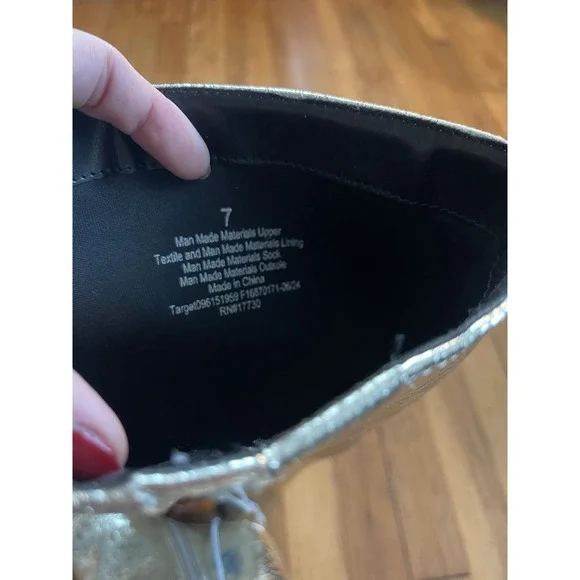 NWT A New Day Womens 7 Gold Diva Stovepipe Tall Boots Square Toe • Gorgeous! - Picture 5 of 5